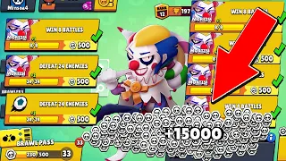 I Got 15000 TOKENS NONSTOP! - Brawl Stars