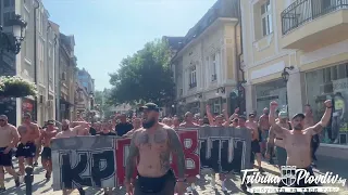 Ултрасите на Локо с шествие преди дербито на Пловдив