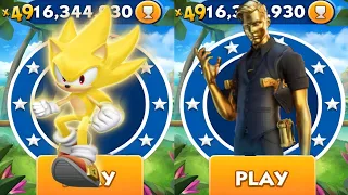 Sonic Dash - Super Sonic vs Agent Run vs All Bosses Zazz Eggman - All Characters Unlocked