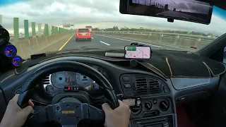 [POV]Saturday morning drive…to work😂-Mitsubishi Eclipse 2G 4G63T