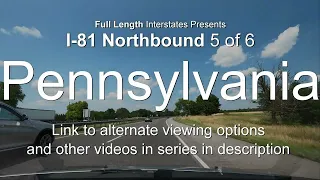 I-81 Pennsylvania Northbound 4K60 Full Length