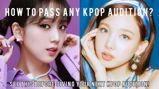 how to pass any k-pop audition?