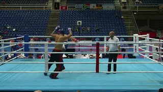 Ibrahim Shatnawy JOR v Galymyhan Kanazev KAZ WAKO World Championships 2017