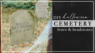 DIY Yard Cemetery | Spooky Fence & Headstones
