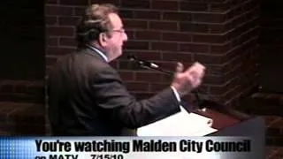 Malden City Council 7/15/10