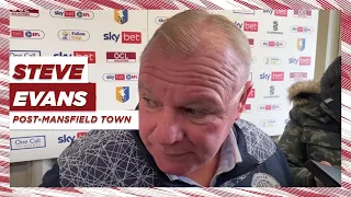 Steve Evans' reaction | Mansfield Town 1-0 Stevenage