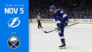 RECAP: Sabres @ Lightning 11/5/22 | FIRST GOAL FEELIN'