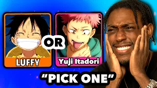 Pick the STRONGER Anime Character Or LOSE!!