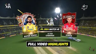 CSK vs PBKS Highlights 2024 | IPL 2024 Chennai vs Punjab Highlights | CSK vs PBKS 2024 Highlights
