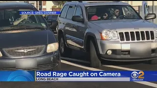 Motorist Licks Knife In Disturbing Case Of Road Rage Caught On Camera