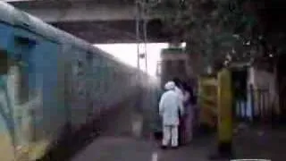 Indian Guy Nearly Gets Knocked By Train