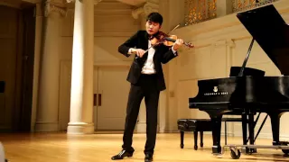In Mo Yang performs Ysaye Sonata no. 3 "Ballade" for solo violin