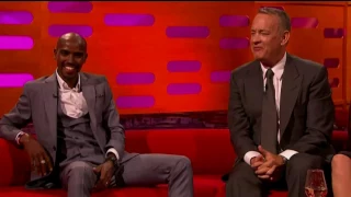 Tom Hanks on Graham Norton recreating Forrest Gump with Mo Farrow