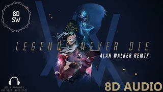 Legends Never Die - League of Legends [Alan Walker Remix] (8D Audio)
