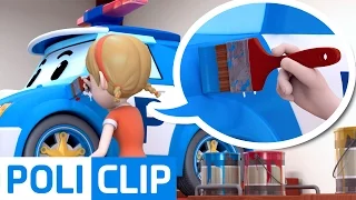 Coloring rescue worker (Korean) | Robocar POLI Clips