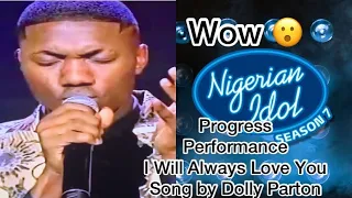 Nigerian Idol Top 3 Progress Performance Will Always Love You by Dolly Parton #nigerianidolseason7