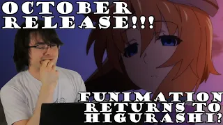 Updates on the Higurashi 2020 Anime | October Release and My Thoughts on Funimation's Liscensing