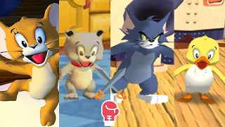 Tom and Jerry War of the Whiskers (2v2): Jerry and Tyke vs Tom and Duckling HD - Funny Cartoon