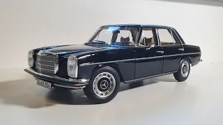 Mercedes-Benz 200 1:18 scale model by Norev unboxing & review