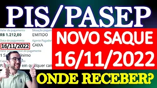 PAGAMENTO PIS/PASEP 16/11/2022 - ONDE SACAR? QUAIS AS FORMAS DE RECEBIMENTO DO ABONO SALARIAL?