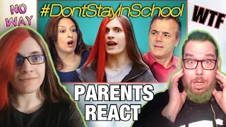 Teacher & Boyinaband Reacting to Parents React to Don't Stay in School | REACTION INCEPTION