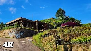 Walk through a beautiful hilltop village, Indonesian village