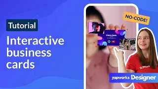 How to build interactive business cards in WebAR | ZapWorks Designer no-code AR tool
