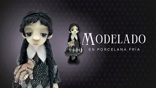 Diy Merlina Addams y dedos / Diy Wednesday Addams / Porcelana fría.