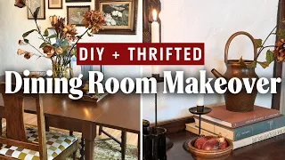 Extreme DINING ROOM MAKEOVER | Easy DIYs & Styling Vintage Thrifted Decor