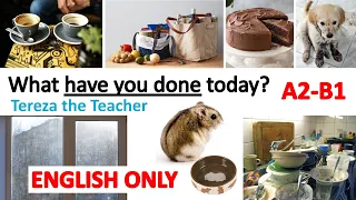 What have you done today? (PRESENT PERFECT SIMPLE) - ENGLISH ONLY (A2-B1)