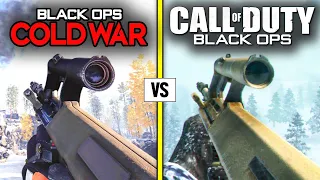Call of Duty COLD WAR (2020) vs BLACK OPS 1 — Weapons Comparison