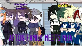 Afton Family meets MHA (My hero Academia) / Fnaf / Gacha Club