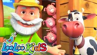 Old Macdonald LEARN ANIMALS 🐷 3 HOURS BEST of Toddler Fun Nursery Rhymes - Kids Songs