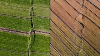 La faglia lasciata dal terremoto a Kahramanmara: le immagini della frattura della terra