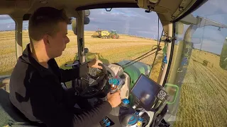 Prasowanie słomy 2021 Fendt 724 & Prasa CaseIH LB 434 | Cab View