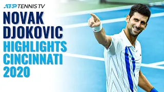 Novak Djokovic Brilliant Shots & Best Moments in Title Run! | Cincinnati 2020