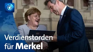 Merkel erhält Bayerischen Verdienstorden