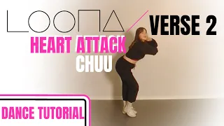 CHUU - HEART ATTACK DANCE TUTORIAL (Mirrored & Explanation) VERSE 2