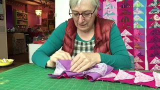 Part four of the Easter Pink  Flying Geese Quilt extravaganza