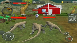 Komodo Dragon Family Sim: Beach & City Attack 3D