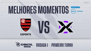 CBLOL Academy 2021: 1ª Etapa - Fase de Pontos | Melhores Momentos (FLA) x (VRX) (1º Turno)