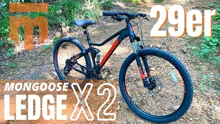 $498 Mongoose Ledge X2 29er Full Suspension Mountain Bike from Walmart