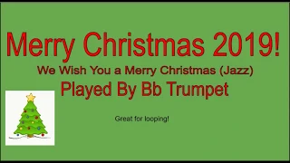 We Wish You A Merry Christmas On Trumpet (Jazz)