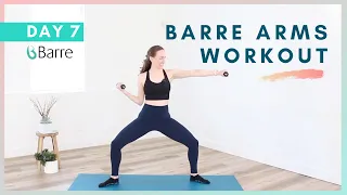 DAY 7 Barre Workout Challenge // Upper Body Basics Workout