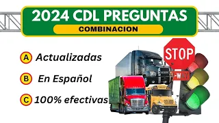 2024 EXAMEN CDL COMBINACION.PREGUNTAS PARA VEHICULOS DE COMBINACIÓN.