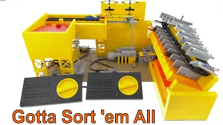 Mechanical LEGO Brick Sorting Factory