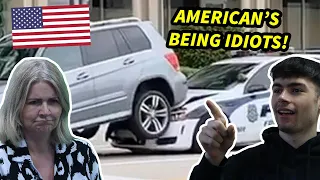 Americans Being Idiots: Fails Around The World 2022! British Family Reacts!