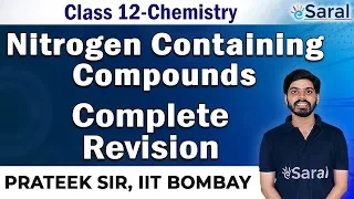 Amines Class 12 Chemistry One Shot Revision | Organic Chemistry | JEE, NEET | eSaral | Prateek Sir