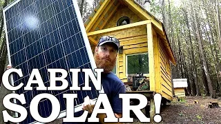 SOLAR POWER at the Cabin (Off Grid!) | Cabin Wildlife, Deer Archery Season Prep