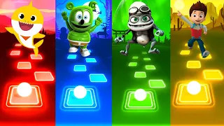 Tiles Hop-Baby Shark vs Gummy Bear vs Crazy Frog Vs Paw Patrol